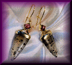 Earrings with Dendritic Agates